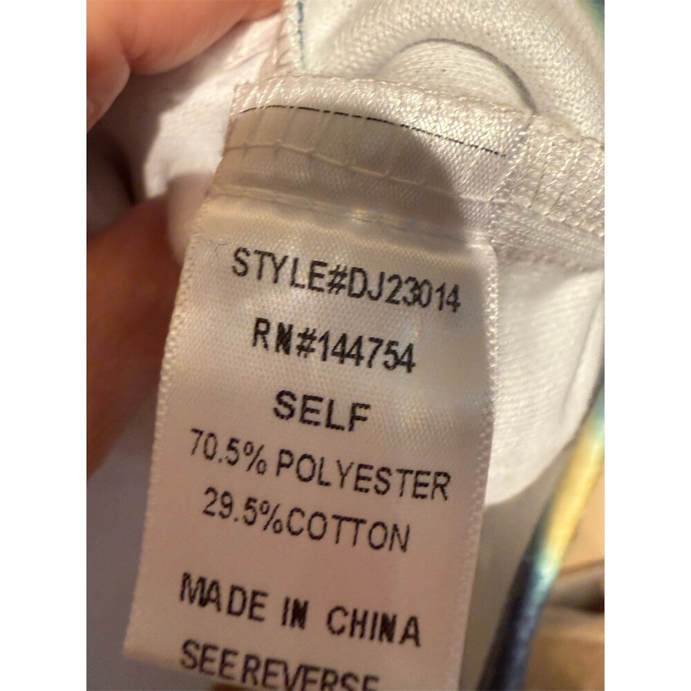 Davi & Dani Shacket Jacket Womens Size S Blue Yellow Plaid Button Front - Picture 5 of 5